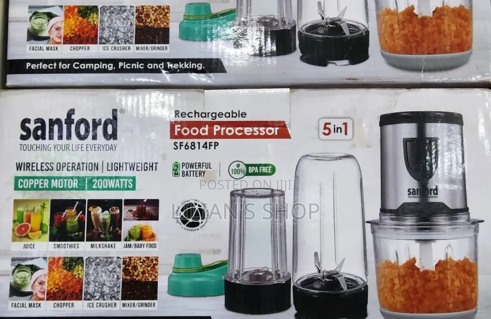 5 in 1 Sanford Rechargeable Food Processor
