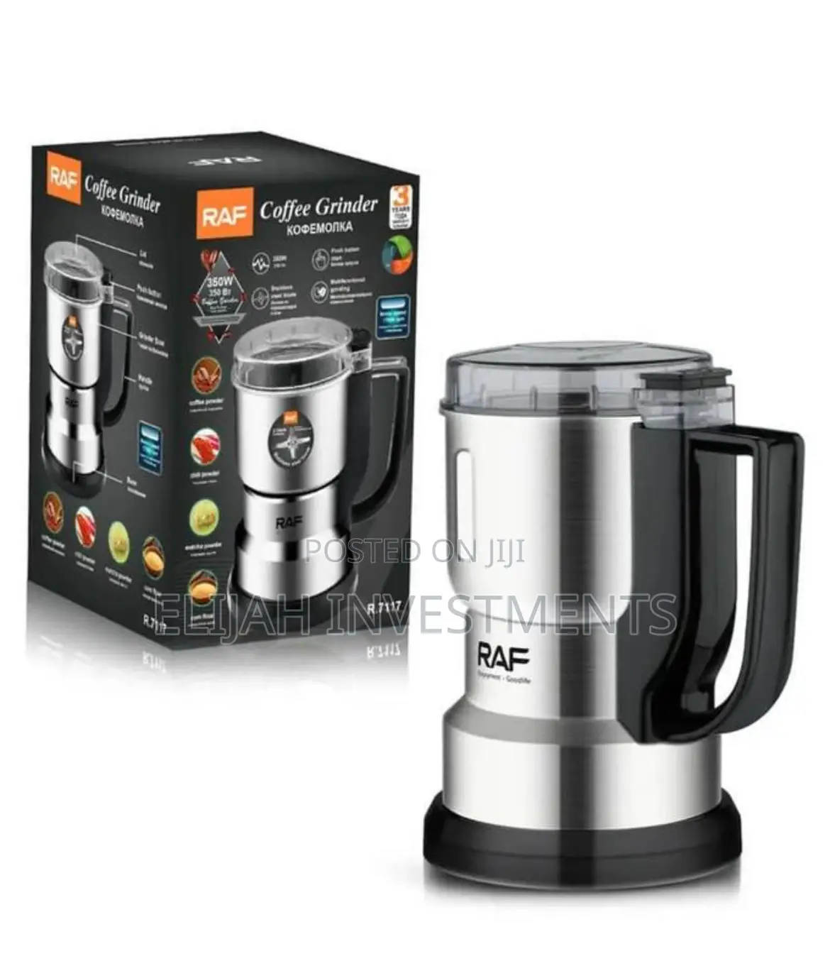RAF Multifunctional Grinding Stainless Coffee Bean Grinder