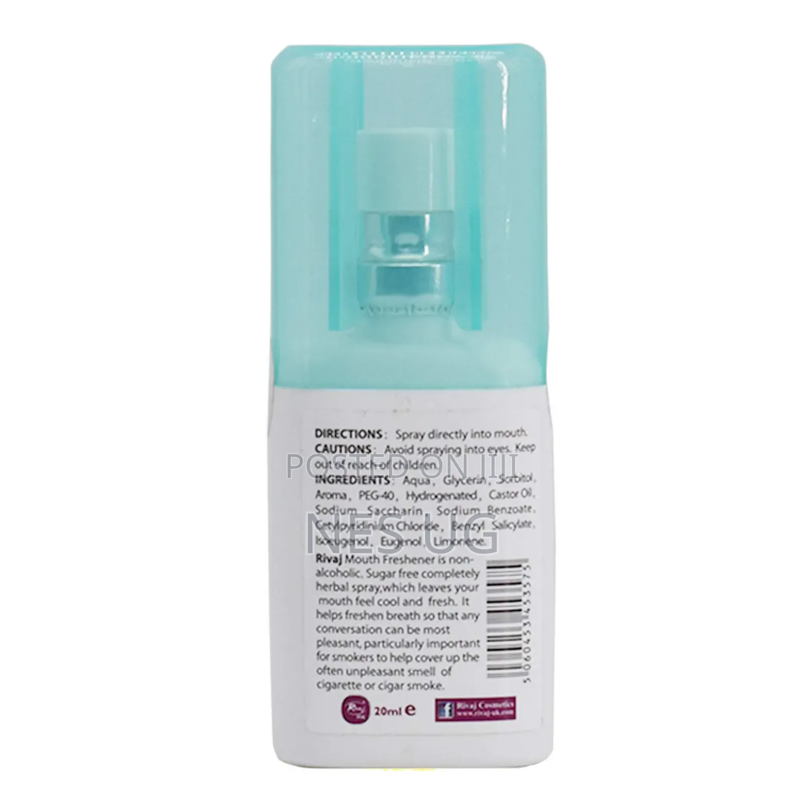 Rivaj UK Sweet Breath Spray Mouth Freshener Cool Mint - 20ml
