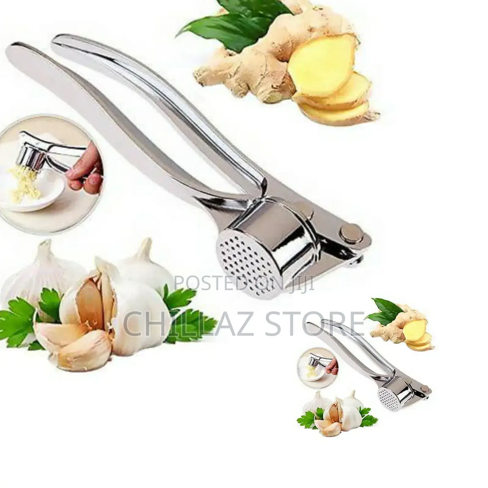 Handheld Stainless Garlic Press