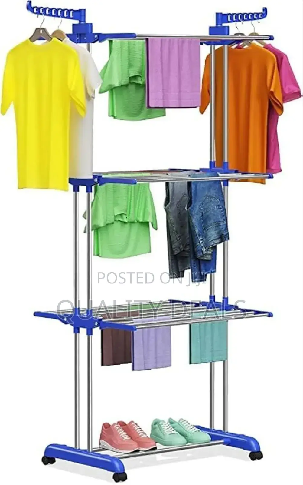 Foldable 3 Tier Home Clothes Drying Rack
