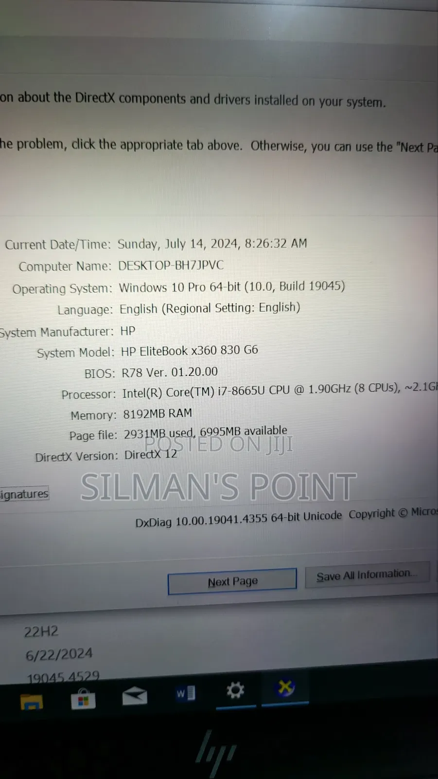 Laptop HP EliteBook 830 G6 8GB Intel Core I7 SSD 256GB