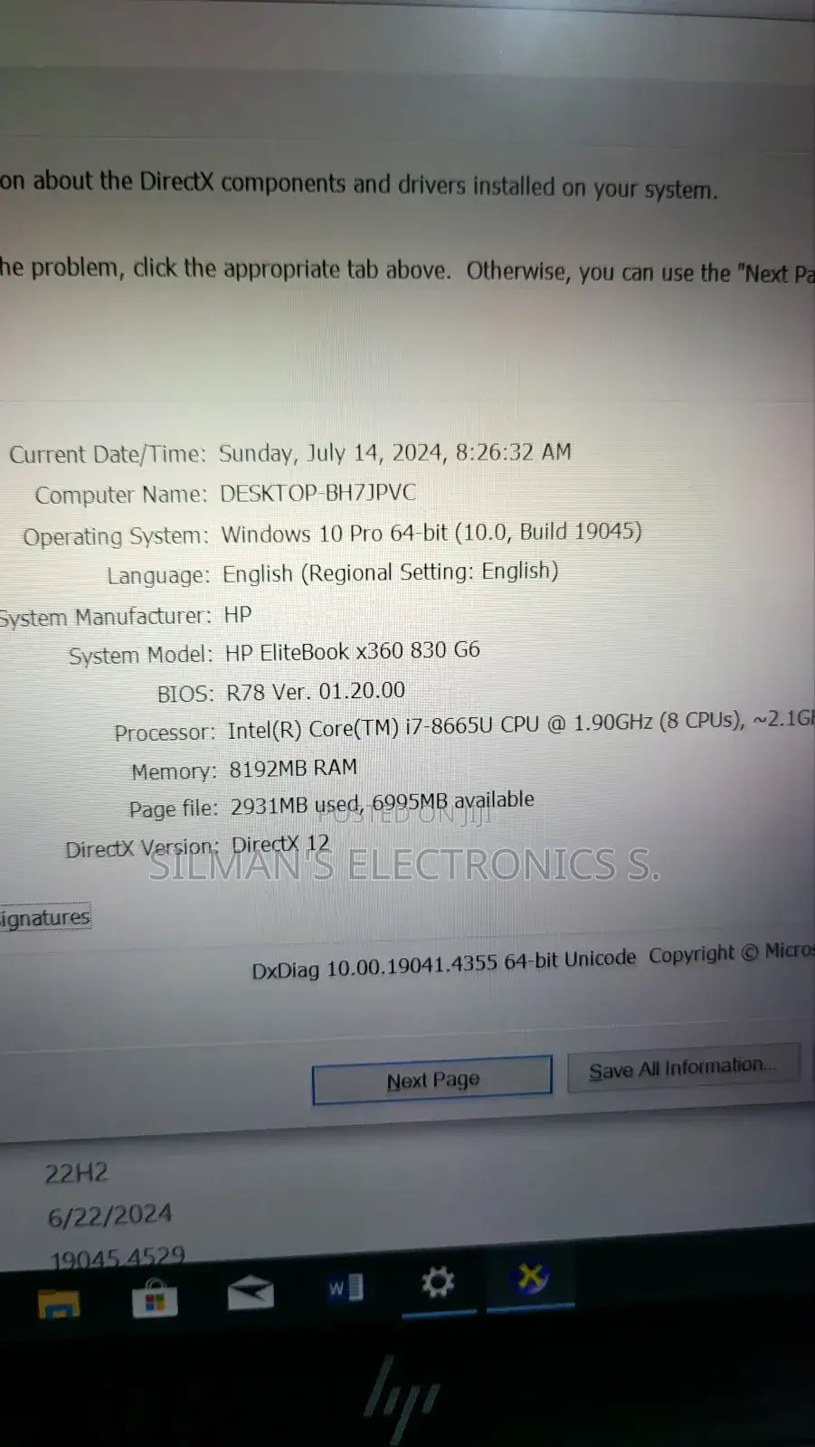 Laptop HP EliteBook 830 G6 8GB Intel Core I7 SSD 256GB