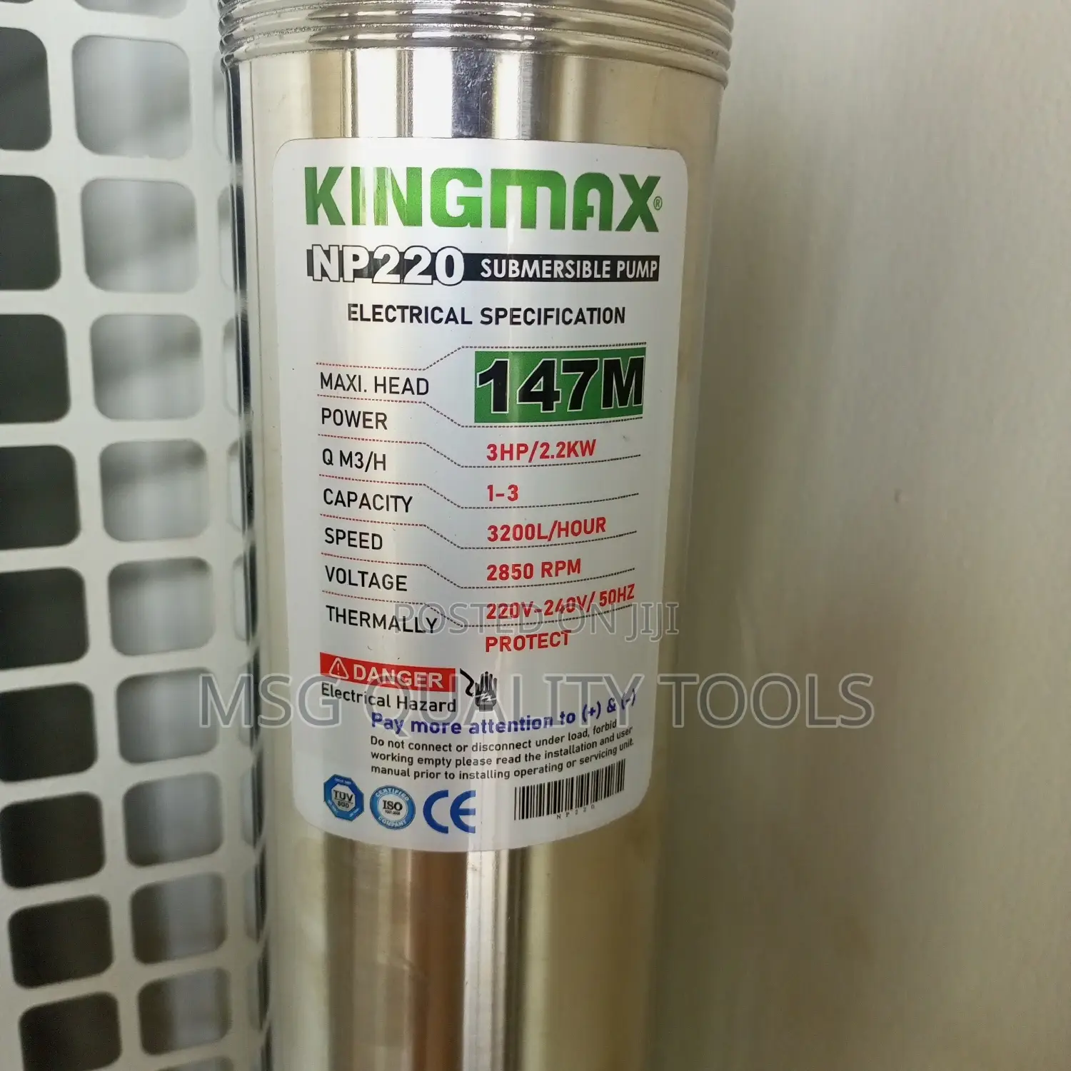 Submersible Water Pump 147m,3hp