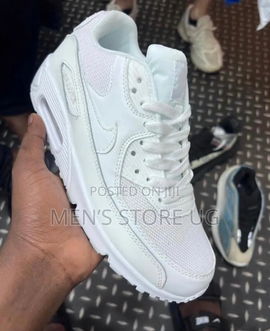 Nike Air Max 90 Plain White Men’S Classic Sneakers