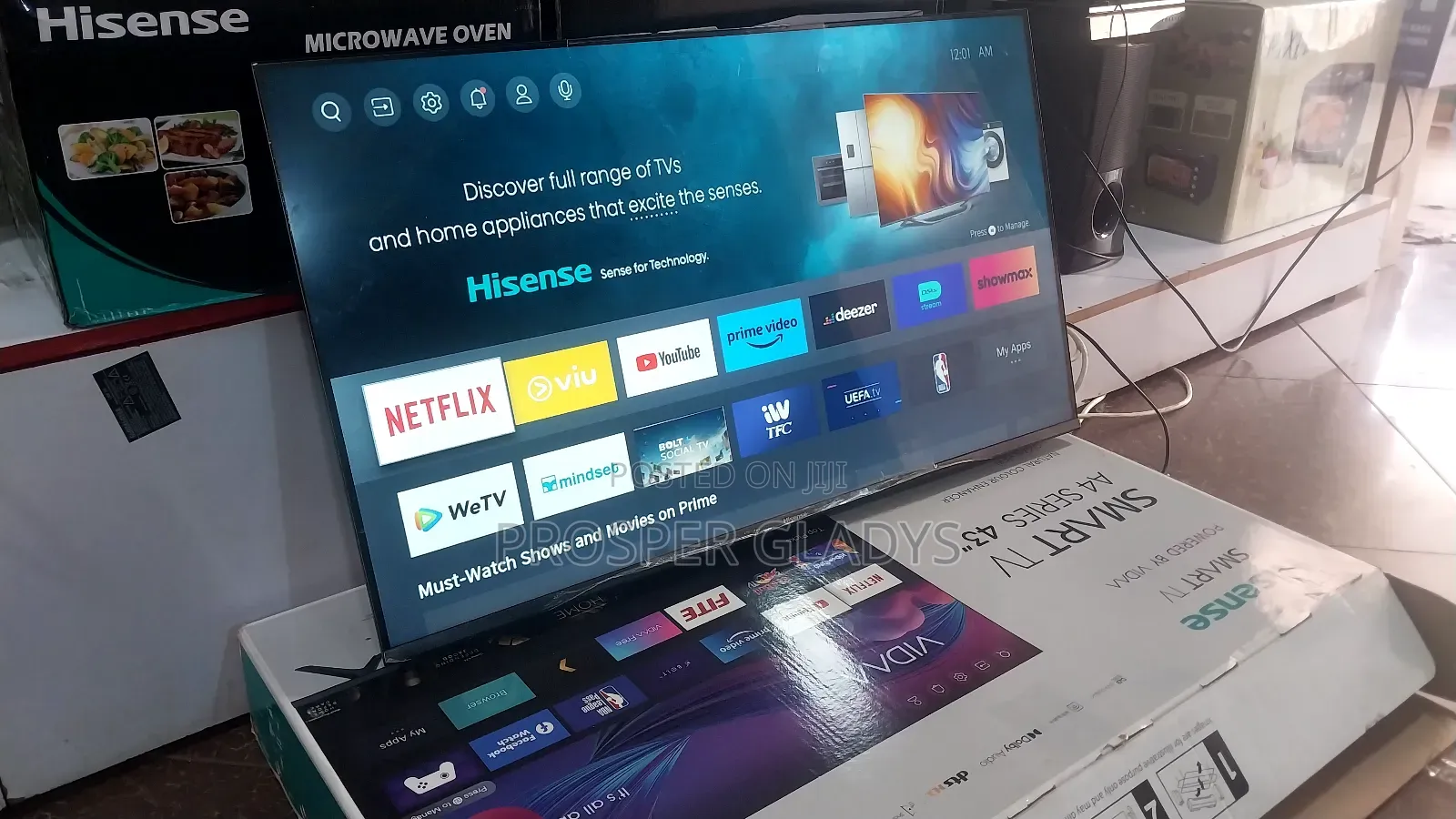 Hisense 43 Smart Flat Screen Flameless.