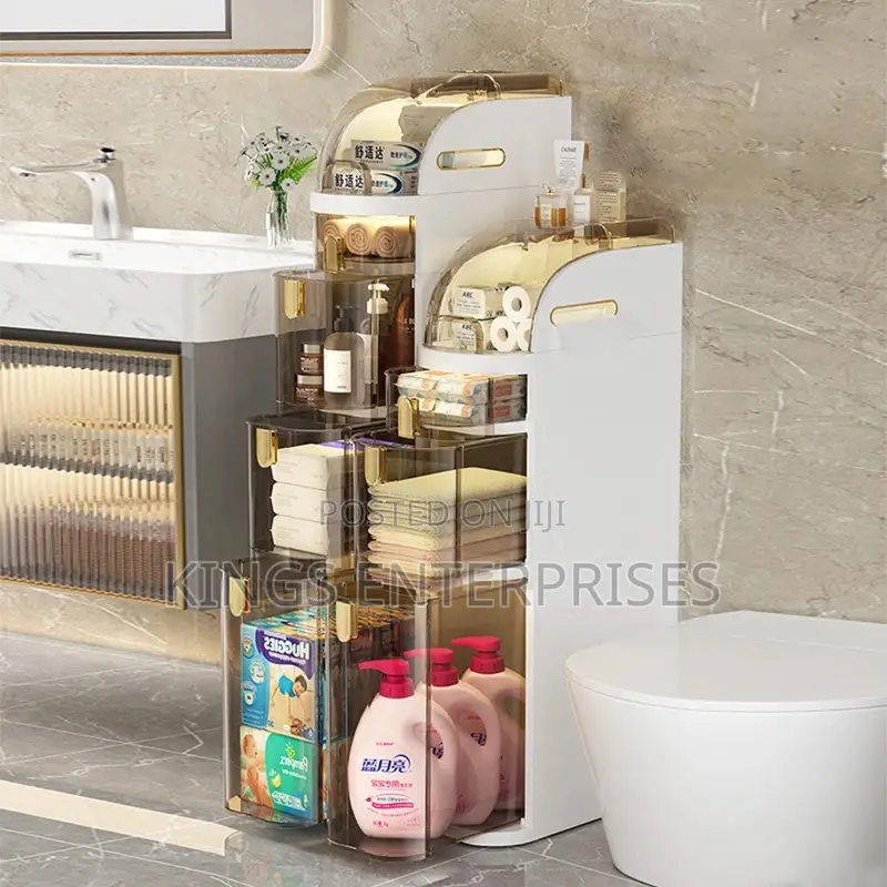 4-Tier Slim Movable Bathroom Organizer(Big)