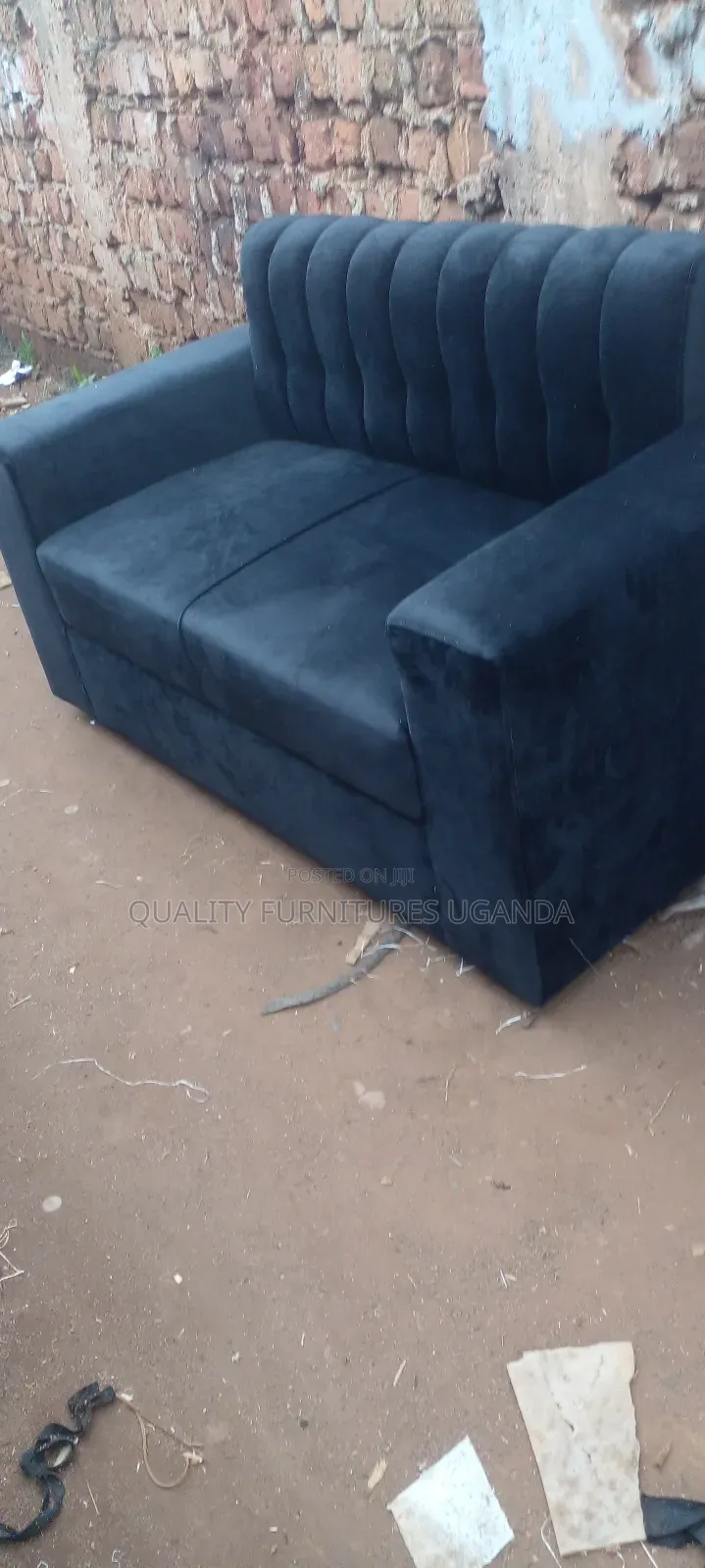 2 Sitter Sofa Seat in Black Colour Available