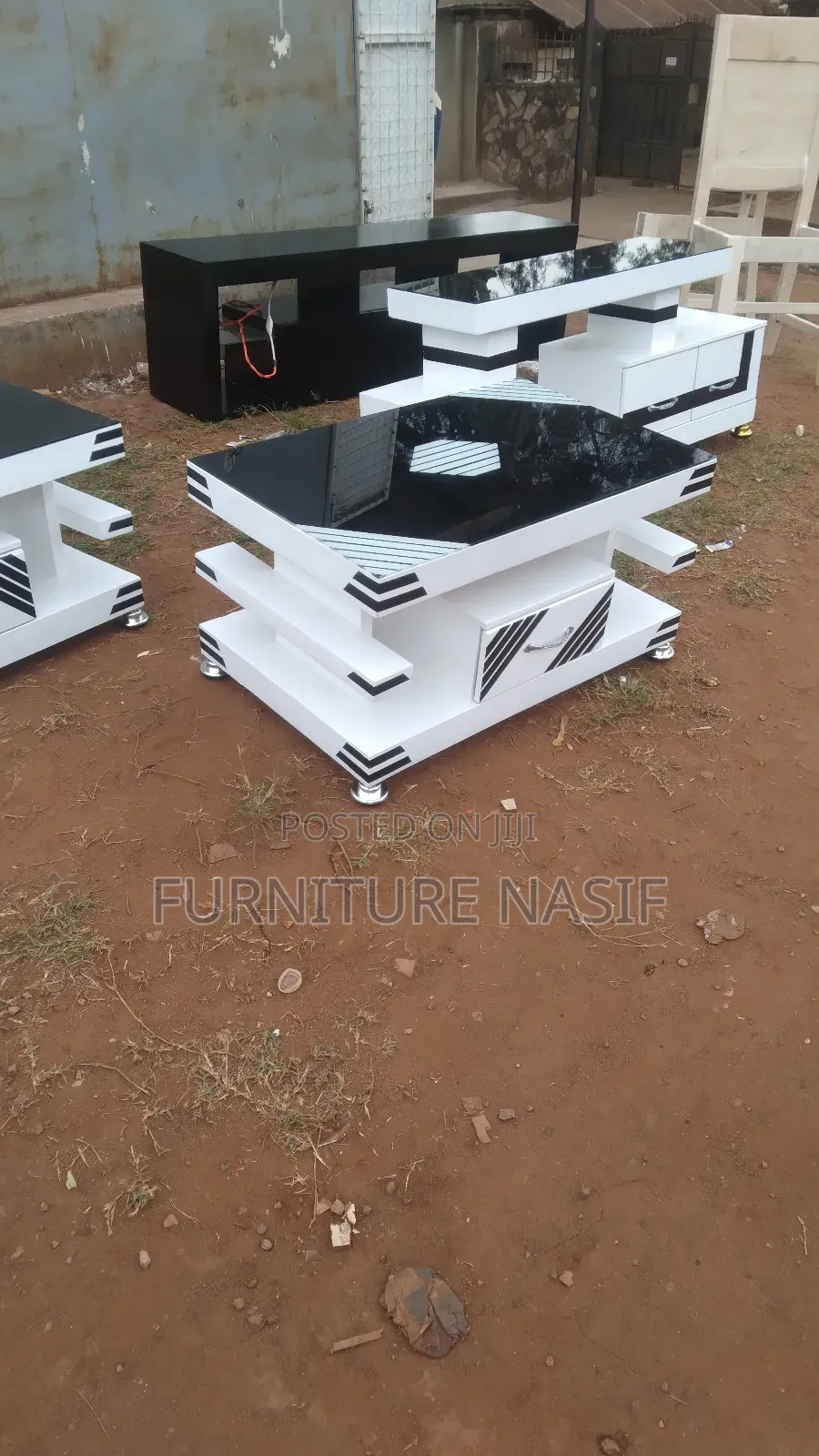 Center Table White and Black Available in More Designs