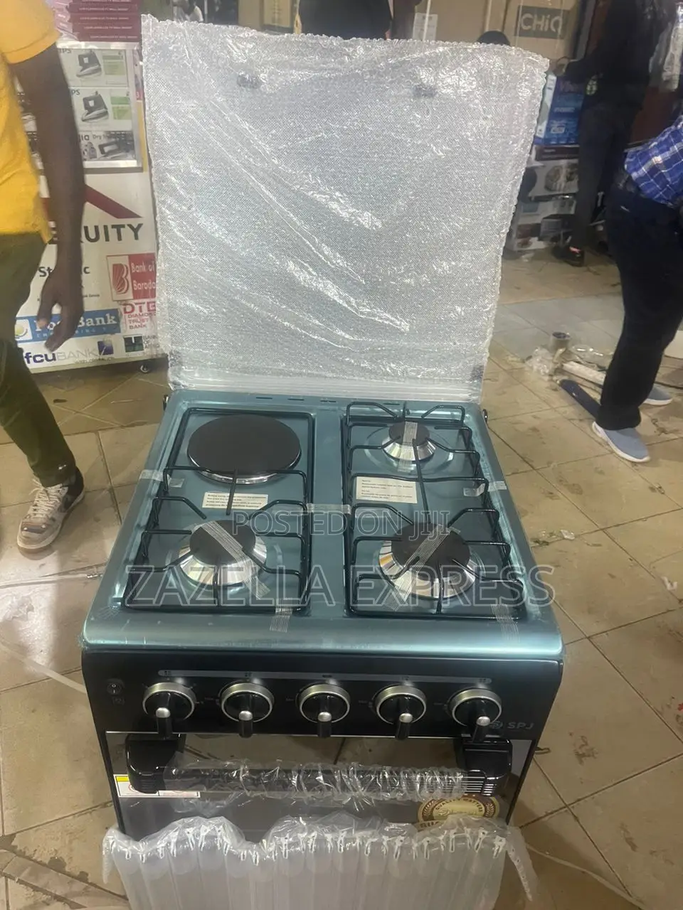 SPJ 3 Gas + 1 Electric Cooker With Gas Oven (50x50cm)