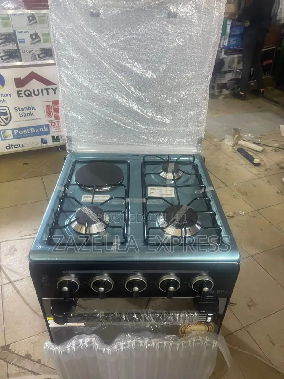 SPJ 3 Gas + 1 Electric Cooker With Gas Oven (50x50cm)