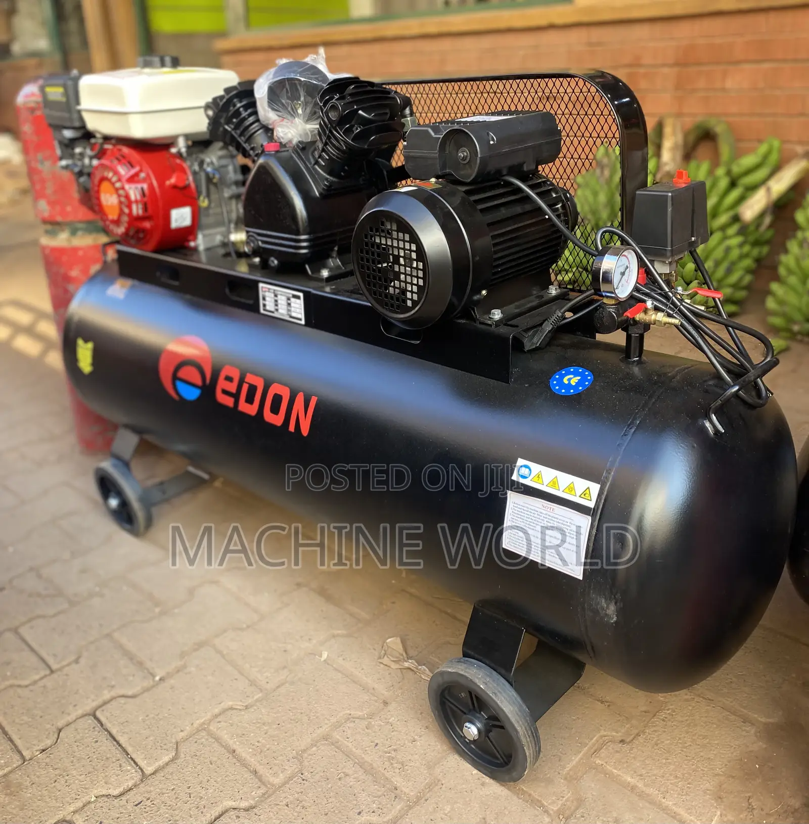 EDON Compressor Double Function(Petrol and Electric) 200ltrs