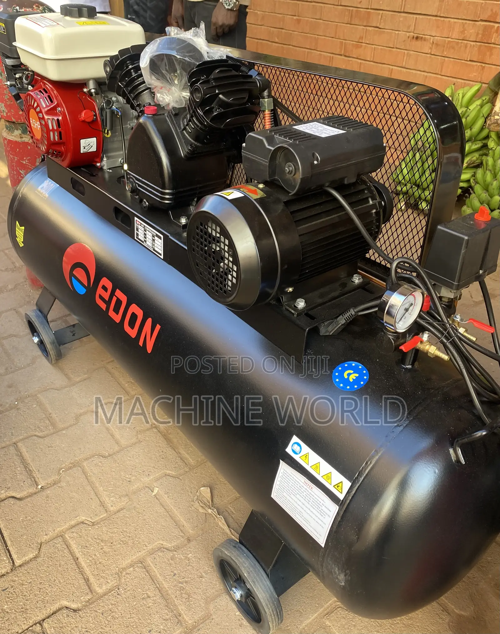 EDON Compressor Double Function(Petrol and Electric) 200ltrs