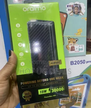 Oraimo Digital Charging 30000mah Power Bank - Black,
