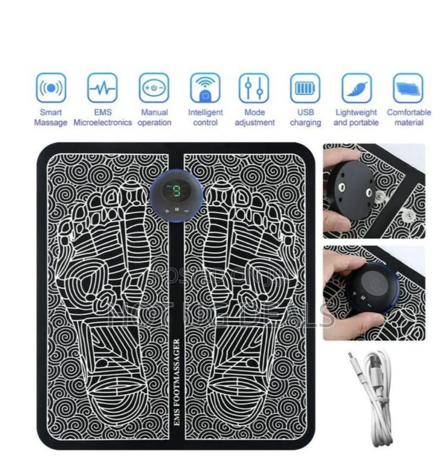 Foot Massager Battery Powered Electric Foot Stimulator -