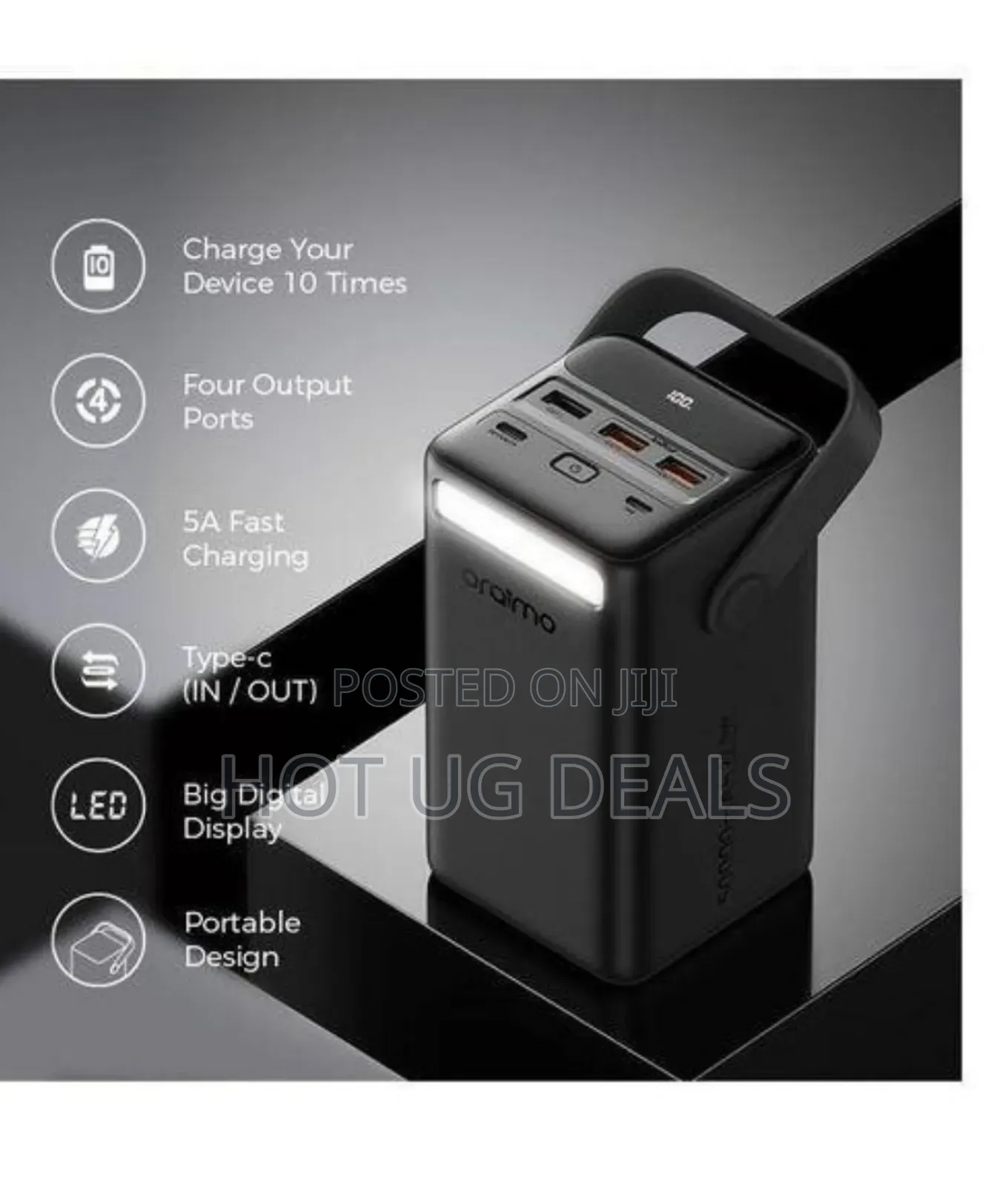 Oraimo 50000 Mah Powerbank - Black