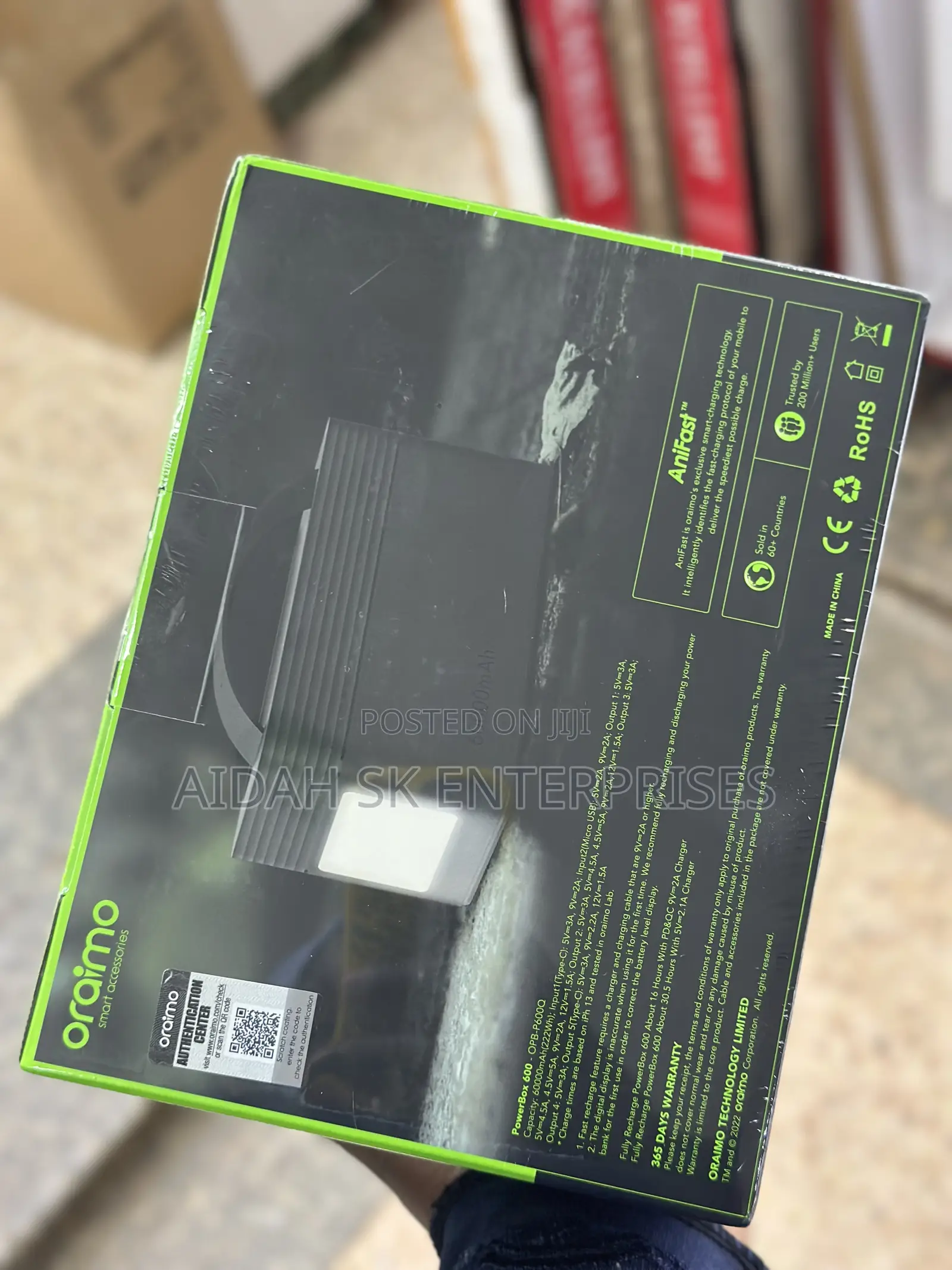 Oraimo Powerbox 600 60000mah 22.5W Power Bank