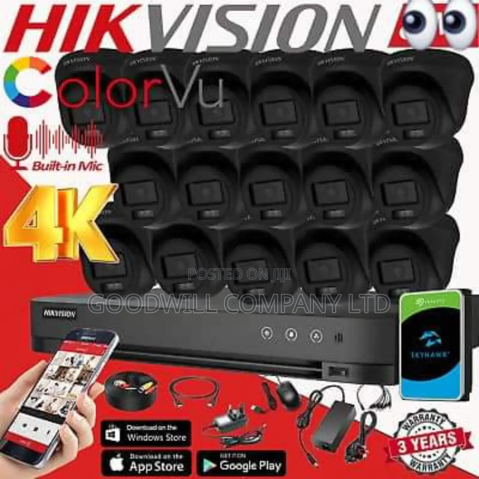 16 Channel CCTV Camera Full Kit at HIK VISION