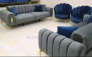 7 Seaters Chesterfield Sofa Set Gray Call