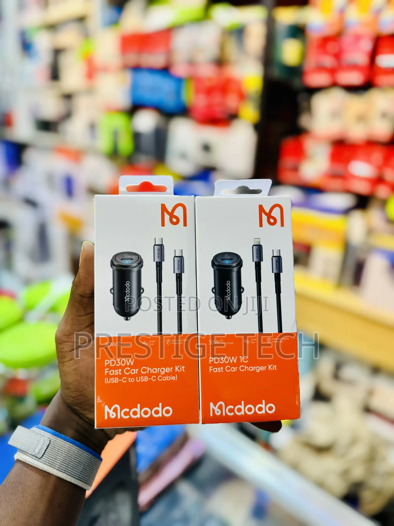 Macdodo 30W Fast Car Charger Kit With USB C to C Cable