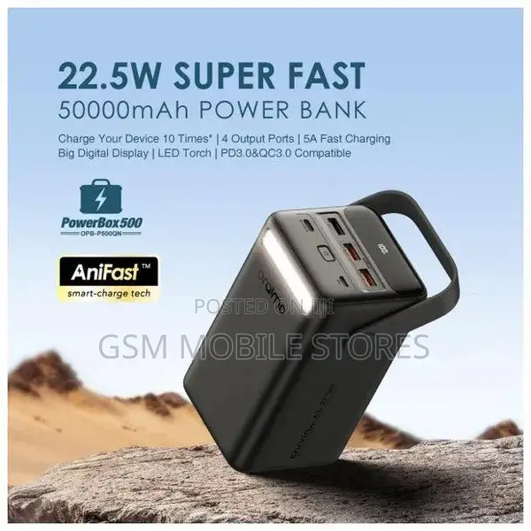 Oraimo Powerbox 500 50000mah 22.5W Power Bank