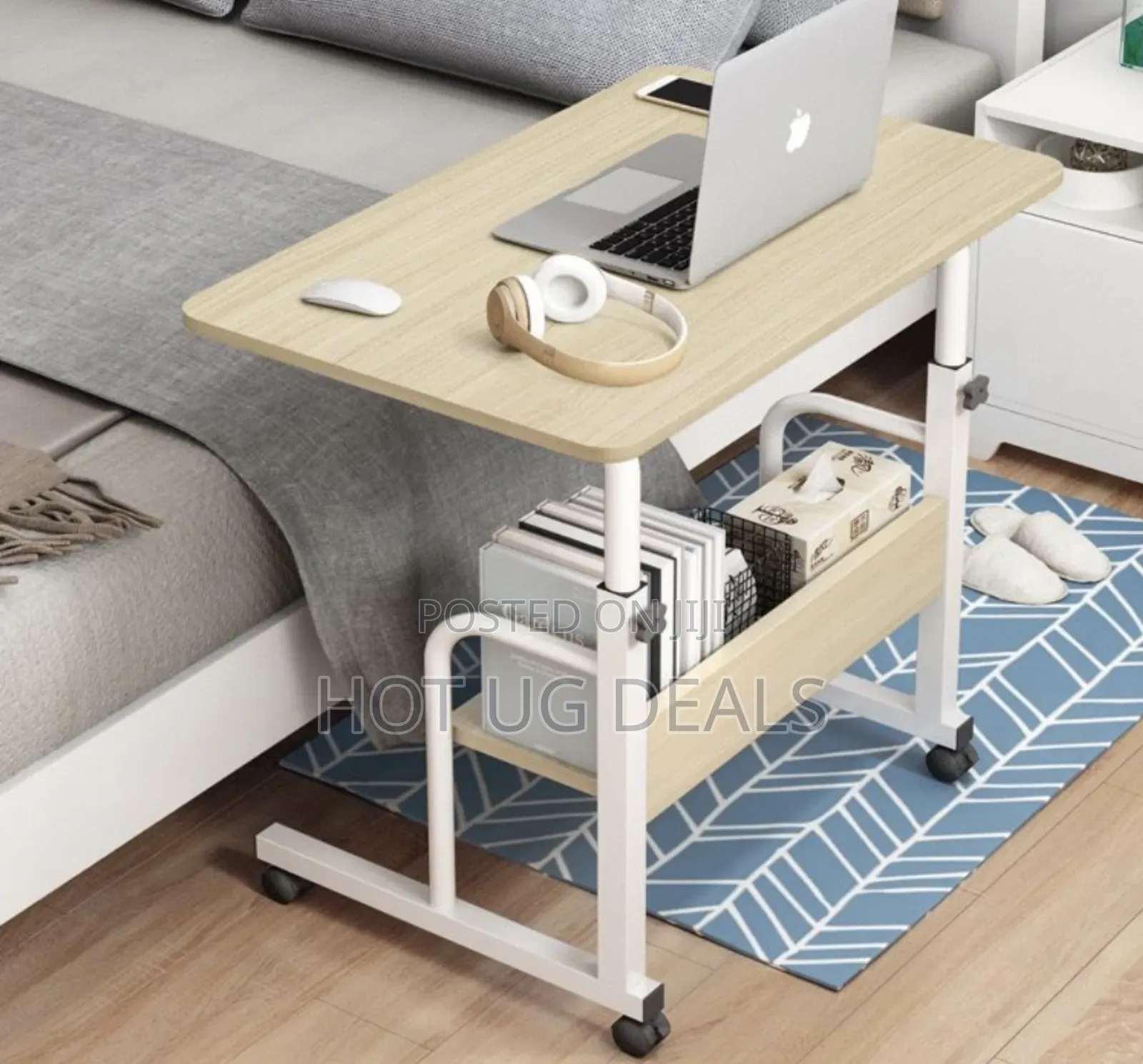 Morden Organizer Computer Desk Table Holder With Wheels