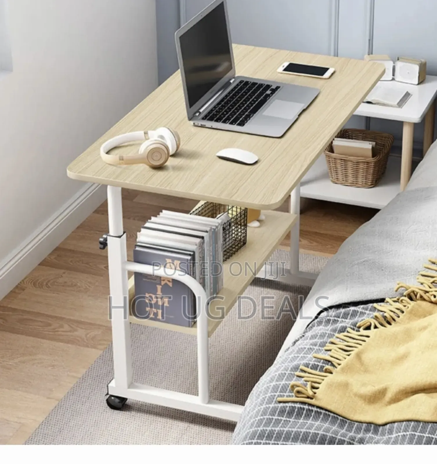 Morden Organizer Computer Desk Table Holder With Wheels
