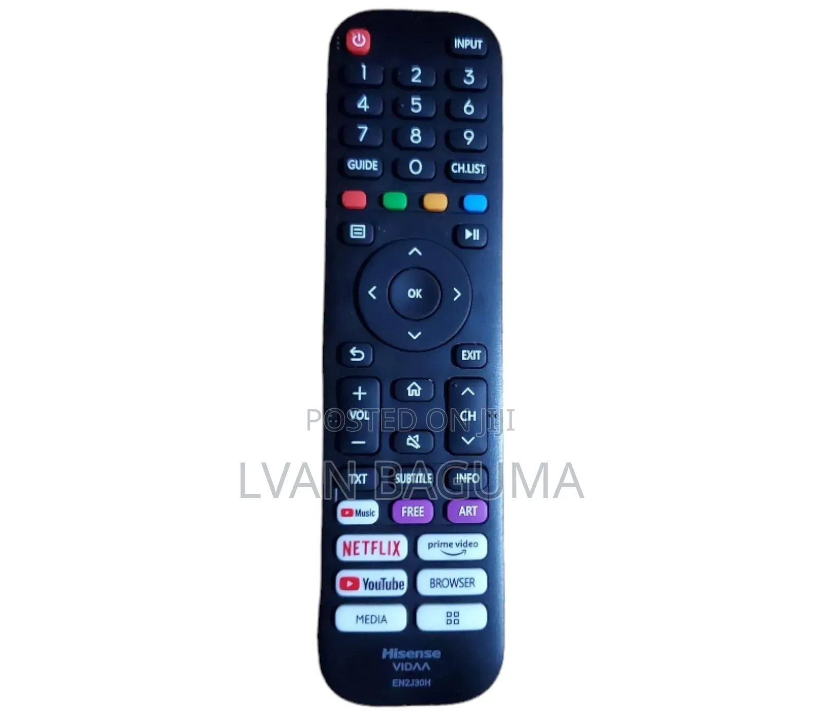 Hisense VIDAA Smart TV Remote