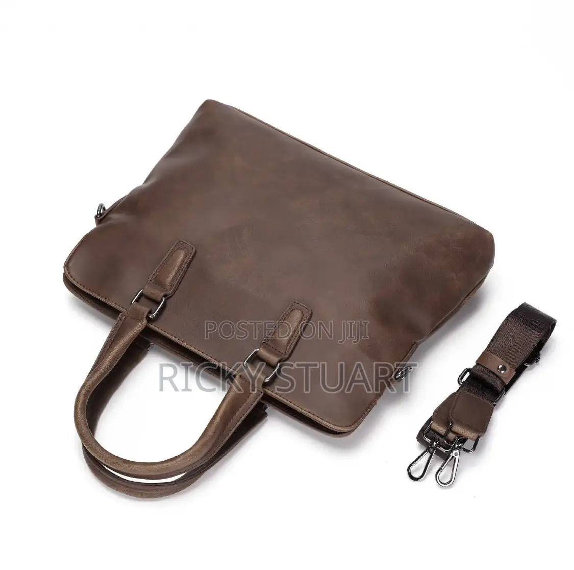 Vintage Charm Office Zipper Leather Tote Handbag Purses