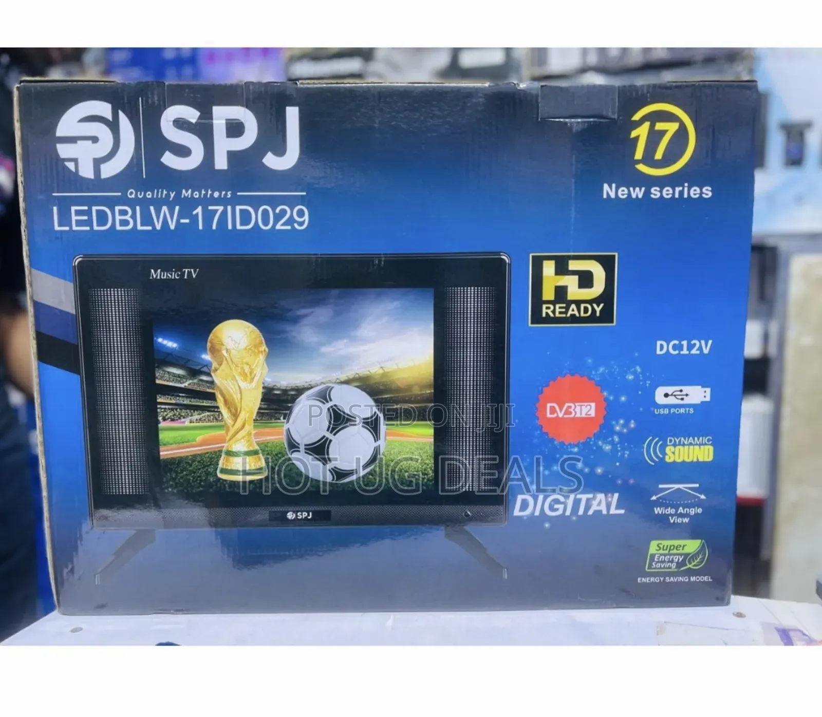 17inch Digital SPJ Led Hdmi, USB LED TV- Black