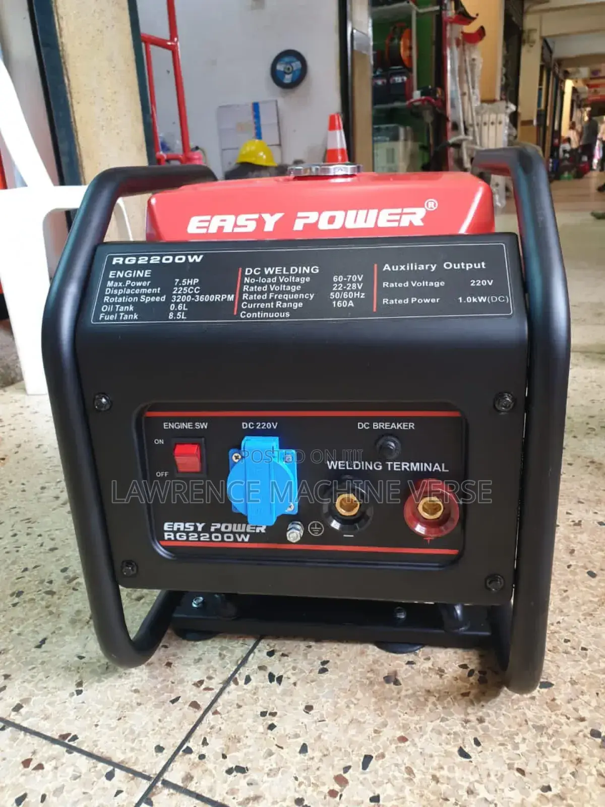 Welding Generator 7.5HP 1.5kva