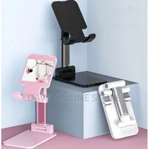 Desktop Foldable Phone Stand - Black