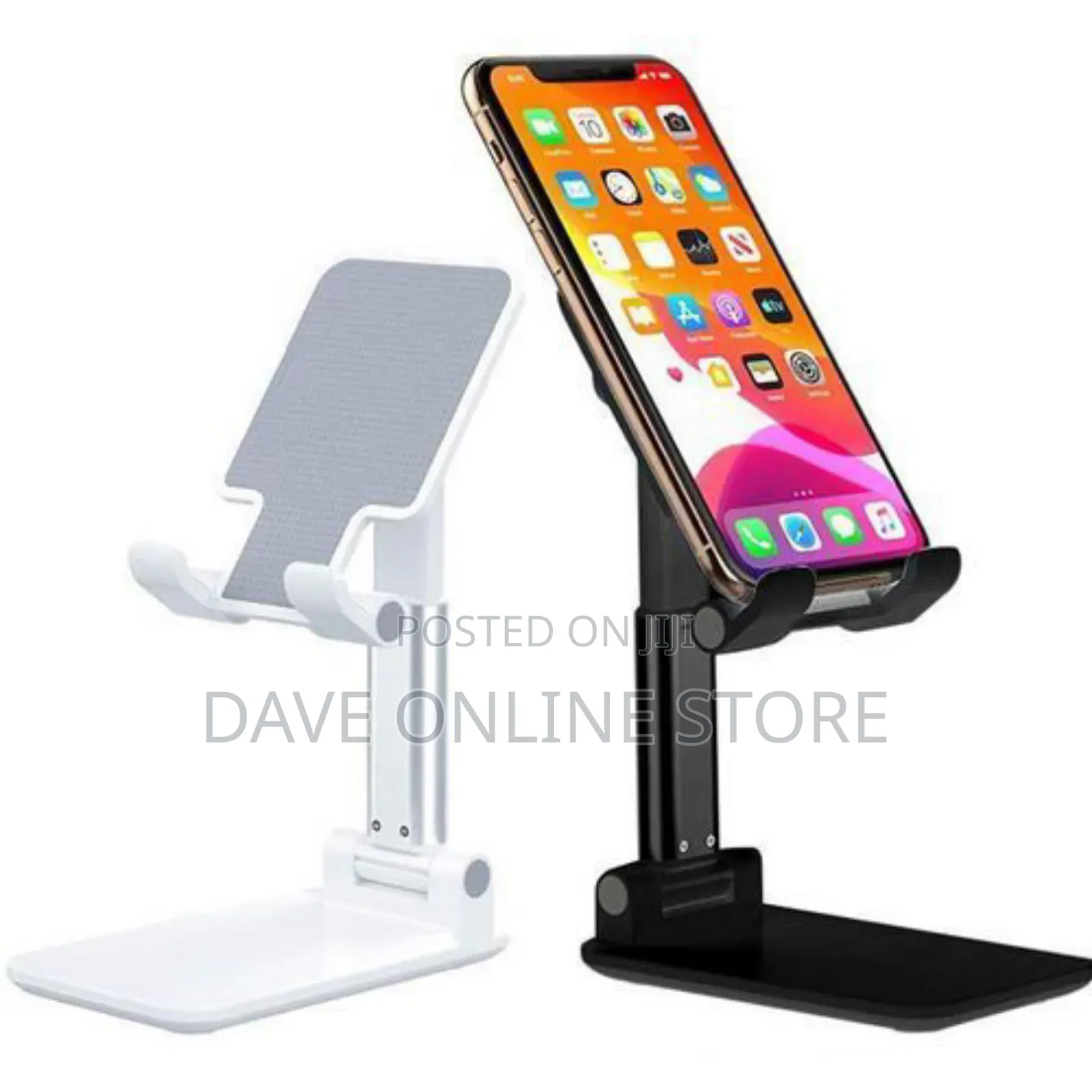 Desktop Foldable Phone Stand - Black