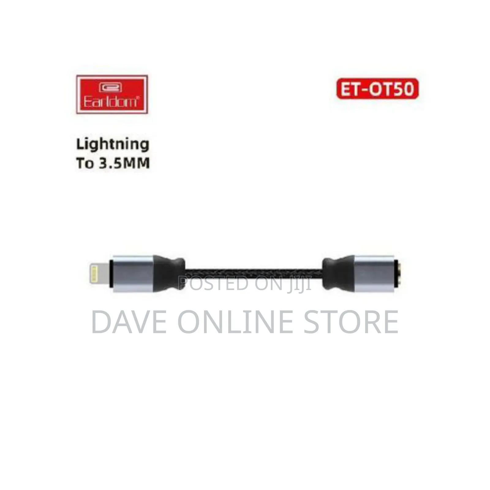 Earldom OTG Et-Ot50 Lightning to 3.5mm Aux Headset Adapter