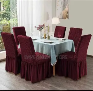 6 Seater Elastic Dining Chair Covers