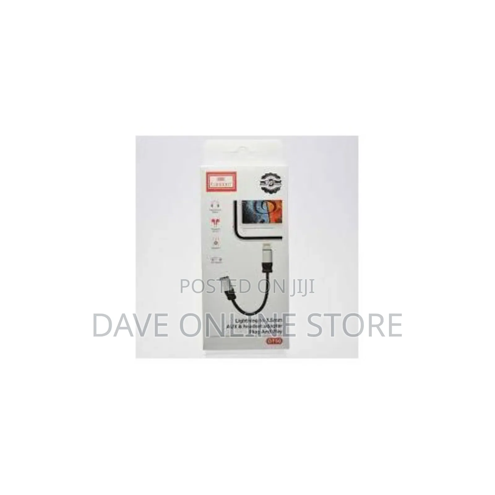 Earldom Adapter ET-OT50, Lightning to 3.5mm F, 0.15m, Black