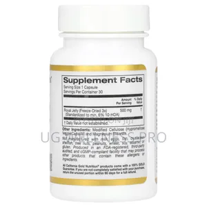 California Gold Nutrition, Royal Jelly, 500 Mg, 30 Veg Caps