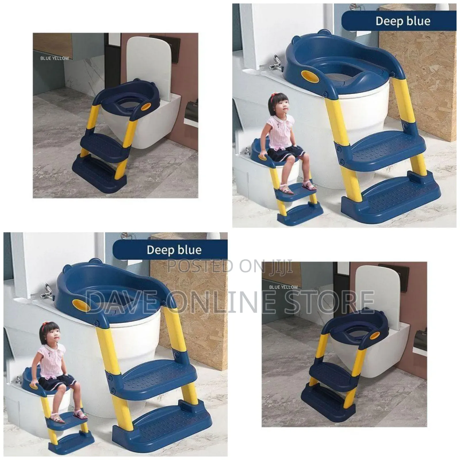 KIDS Toilet Trainer With Non-Slip Cushioned Ladder