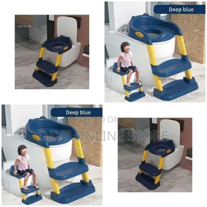 KIDS Toilet Trainer With Non-Slip Cushioned Ladder