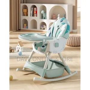 Adjustable Rocker High Feeding Chair-Green