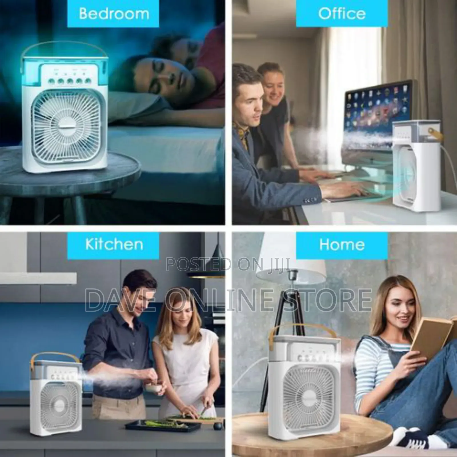 Portable Fan Air Conditioners With a Humidifier
