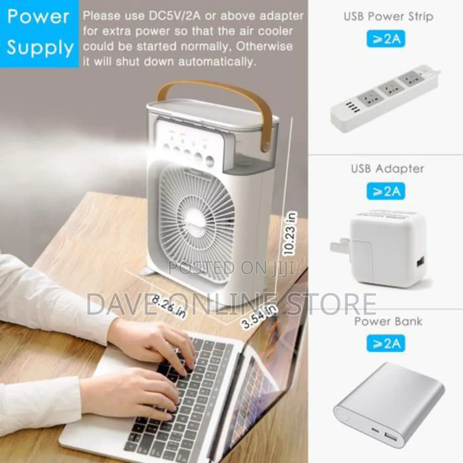 Portable Fan Air Conditioners With a Humidifier