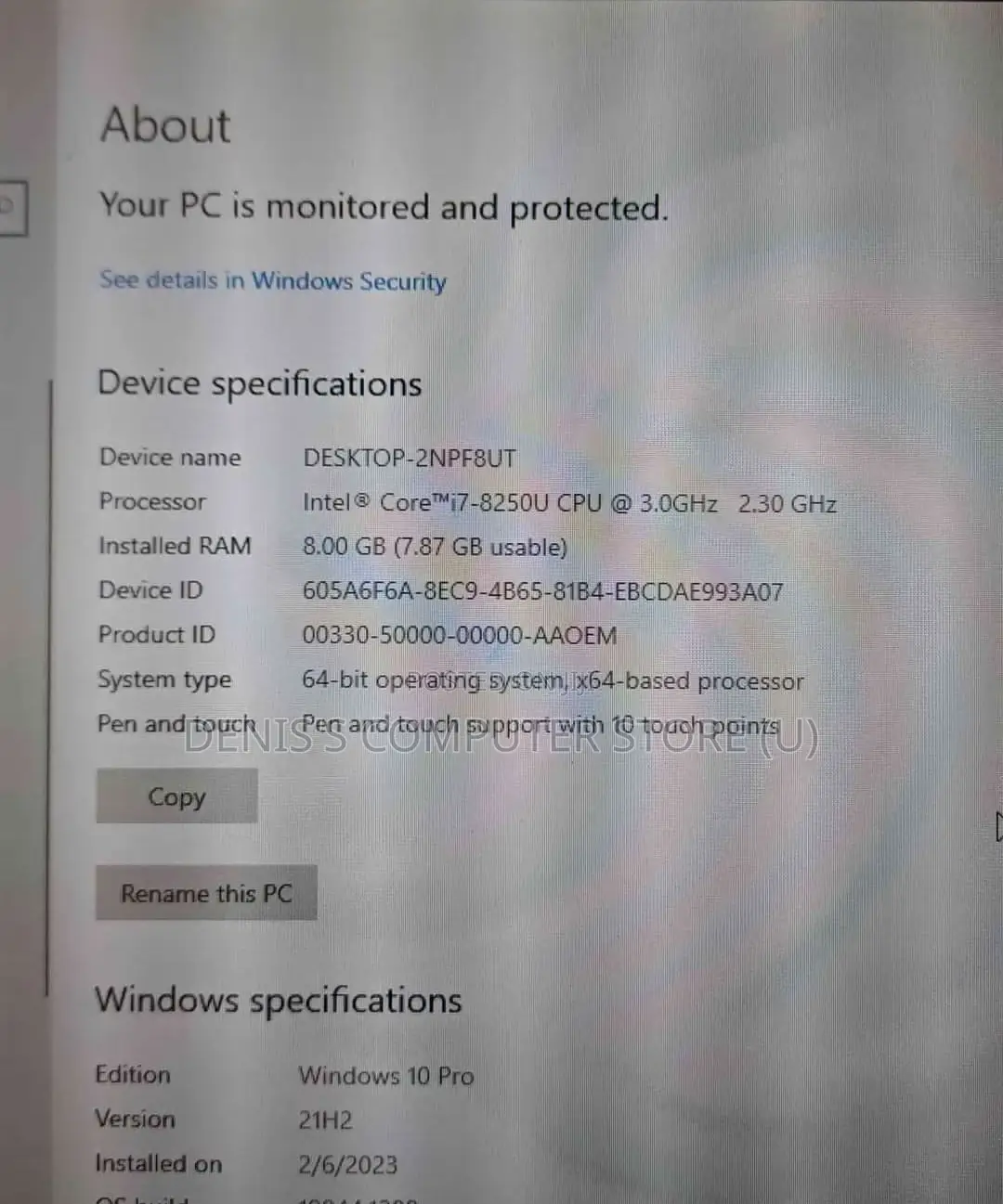 Laptop Lenovo Yoga 260 8GB Intel Core I7 SSD 256GB