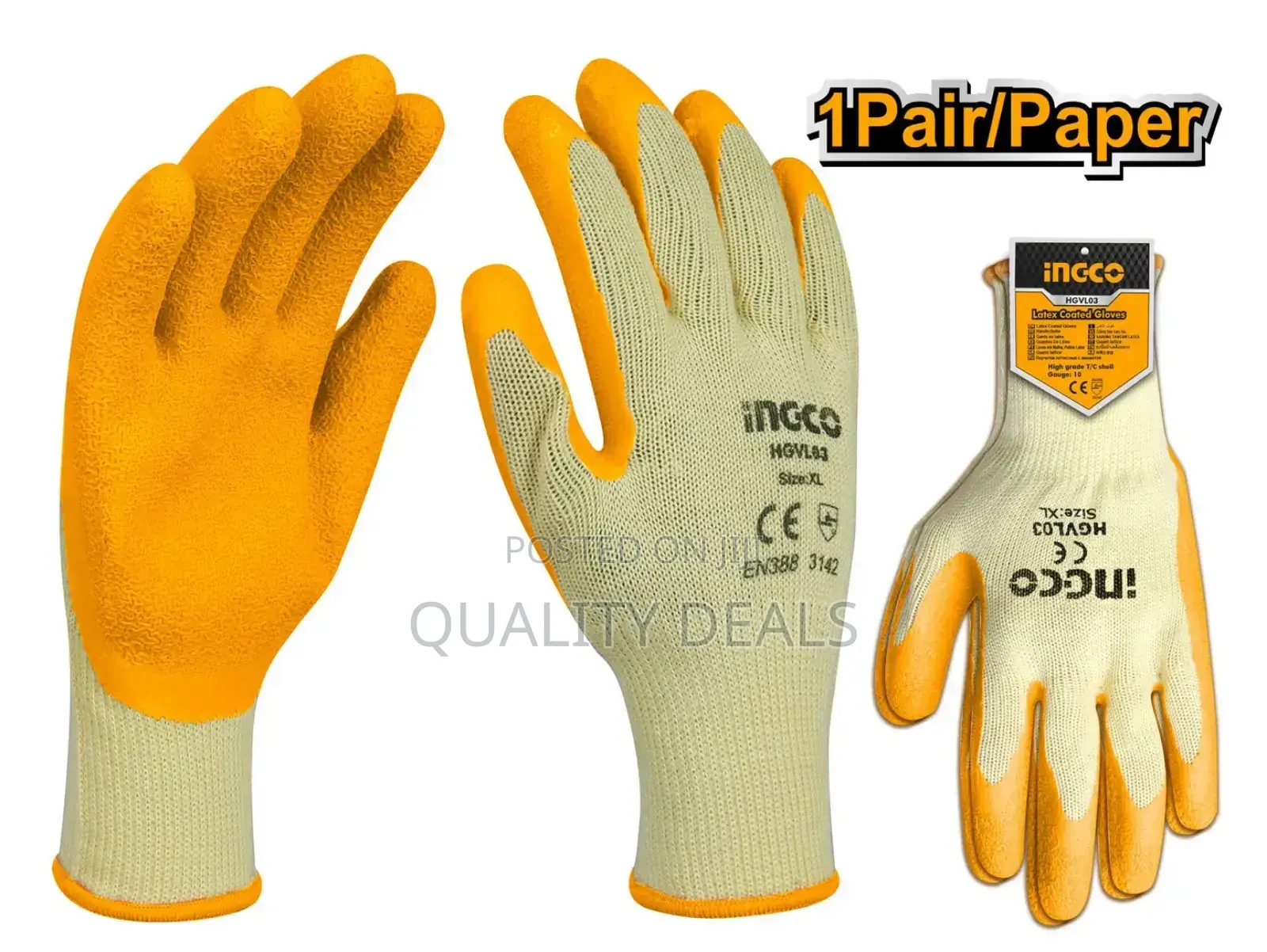 INGCO Latex Gloves