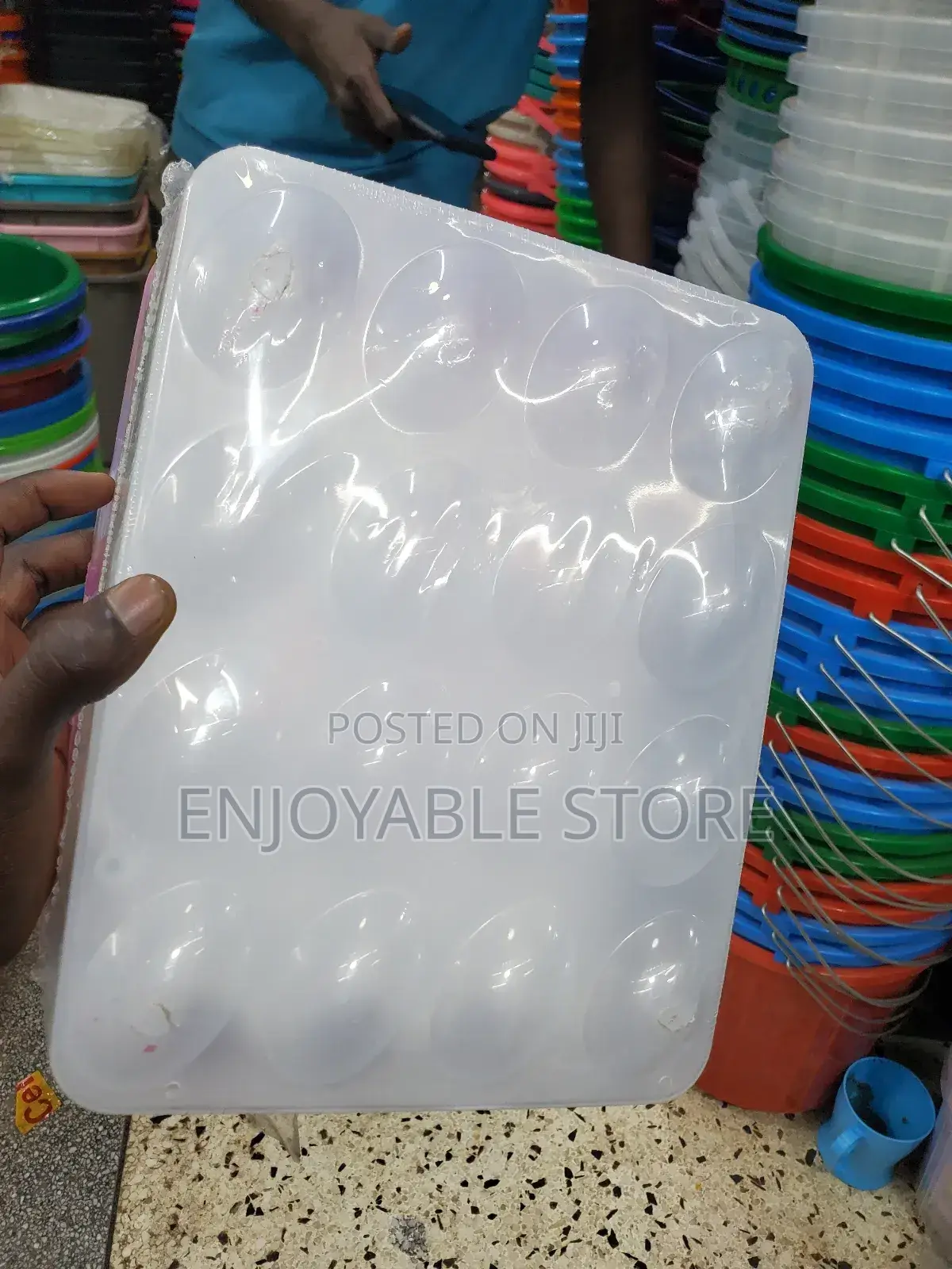 Plastic Kitchen Egg Box Holder