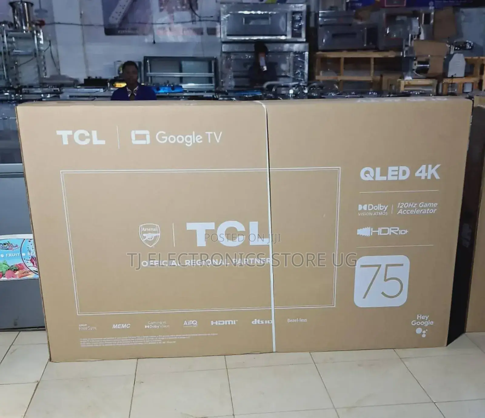 75" TCL Google TV QLED 