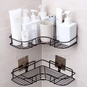 Wall Mounted Bathroom Corner Rack (Pair)