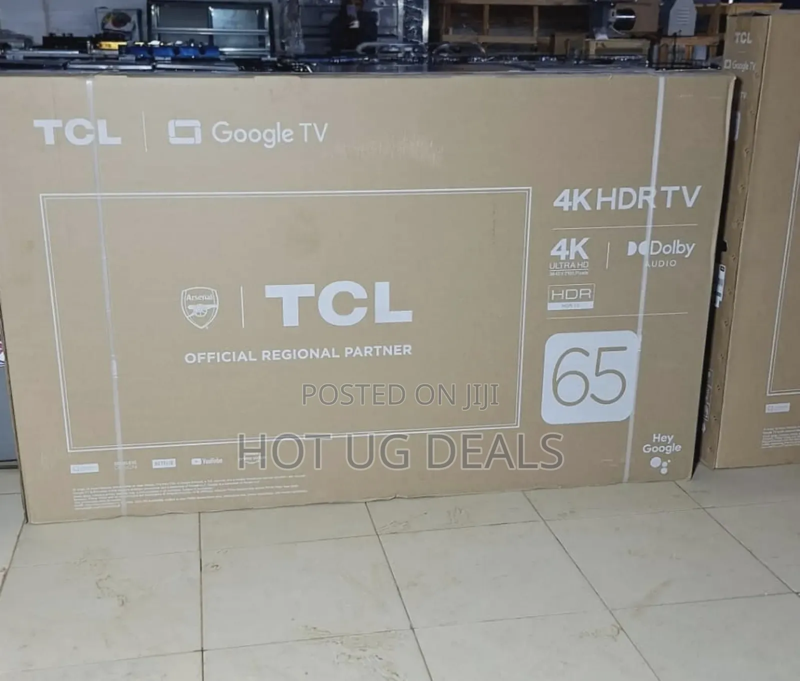 TCL 65-Inch Uhd HDR LED Smart Android Tv, 65P635