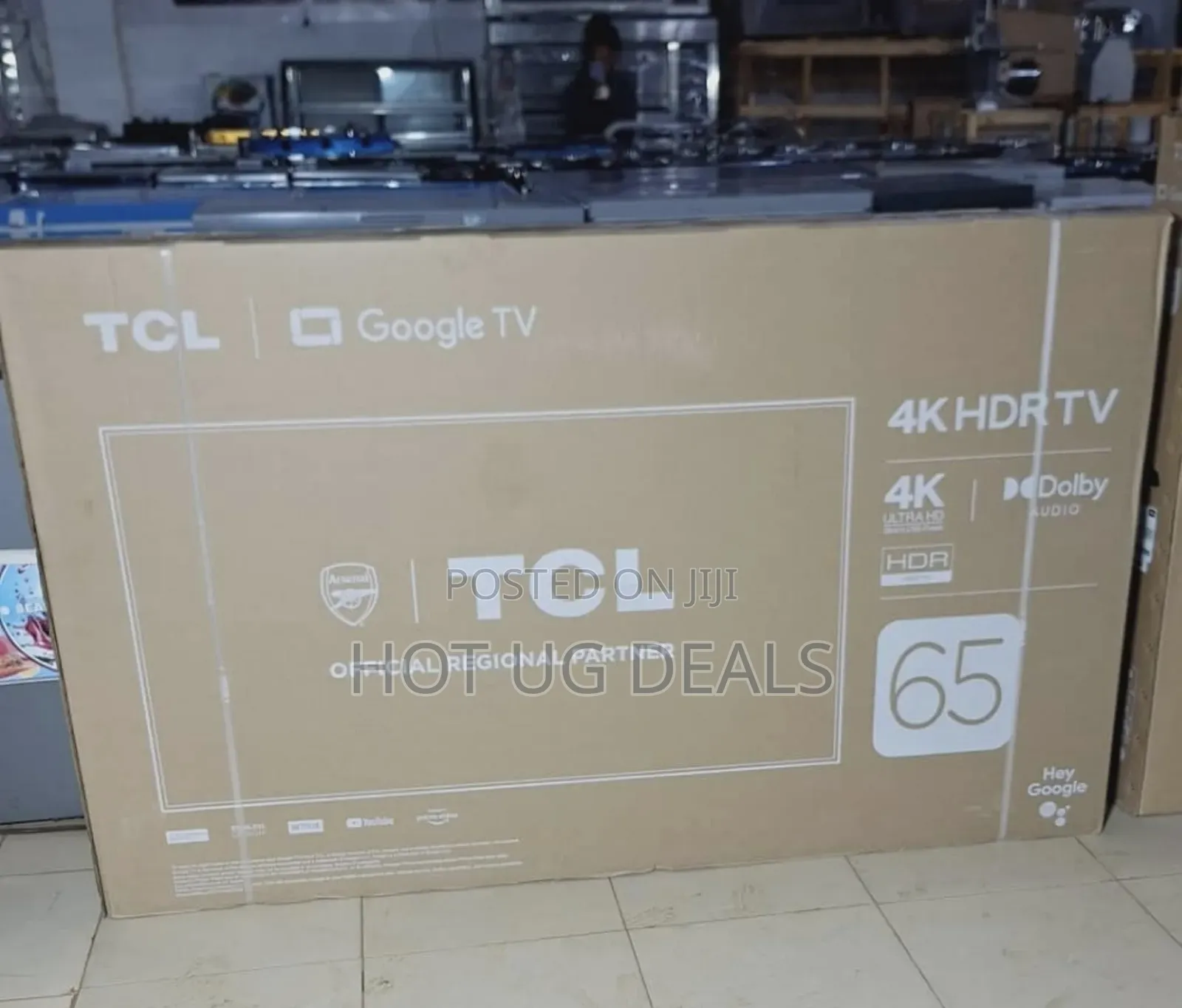 TCL 65-Inch Uhd HDR LED Smart Android Tv, 65P635