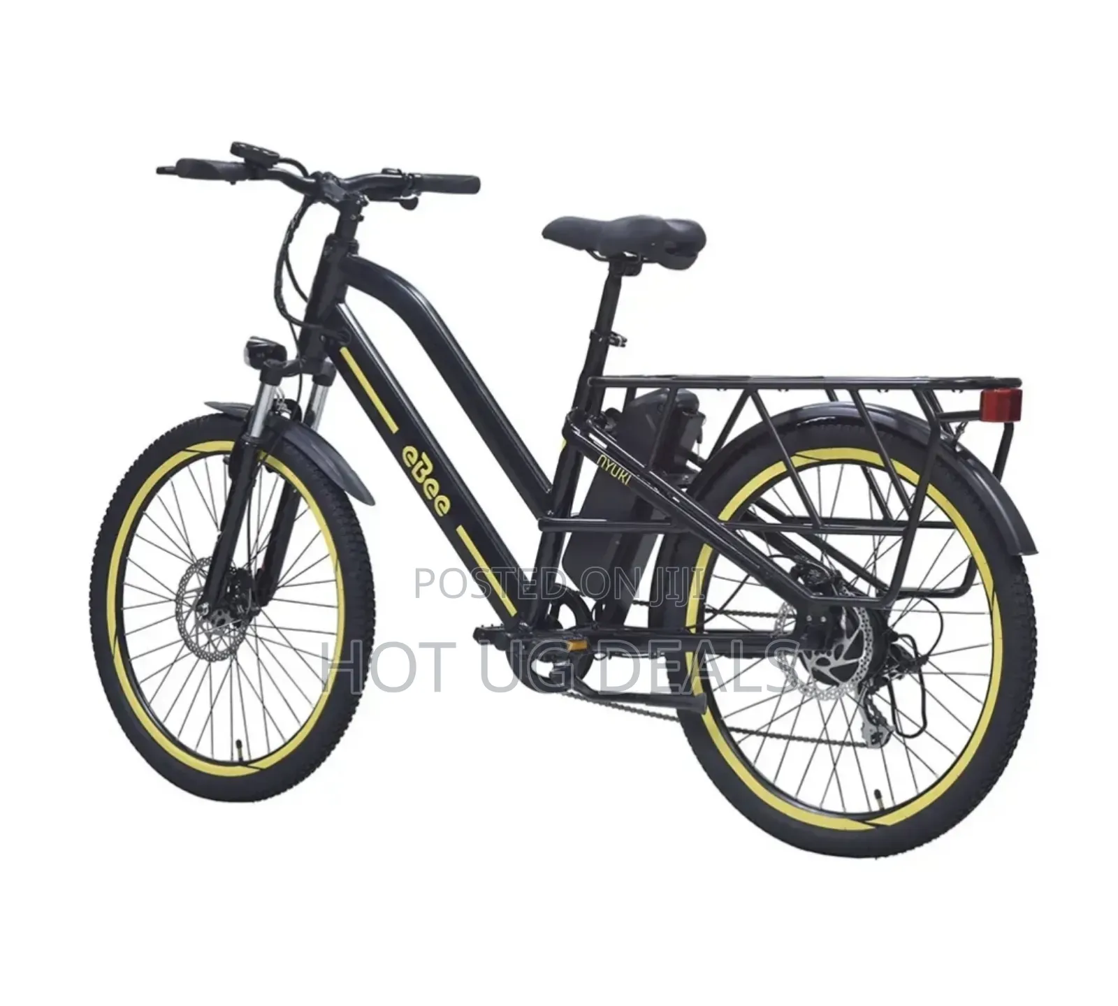 EBEE Electric Bike With Charger Rear Light Helmet Lock